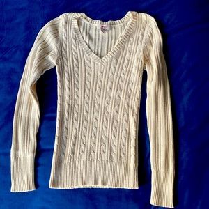 Cream Cable Knit Sweater